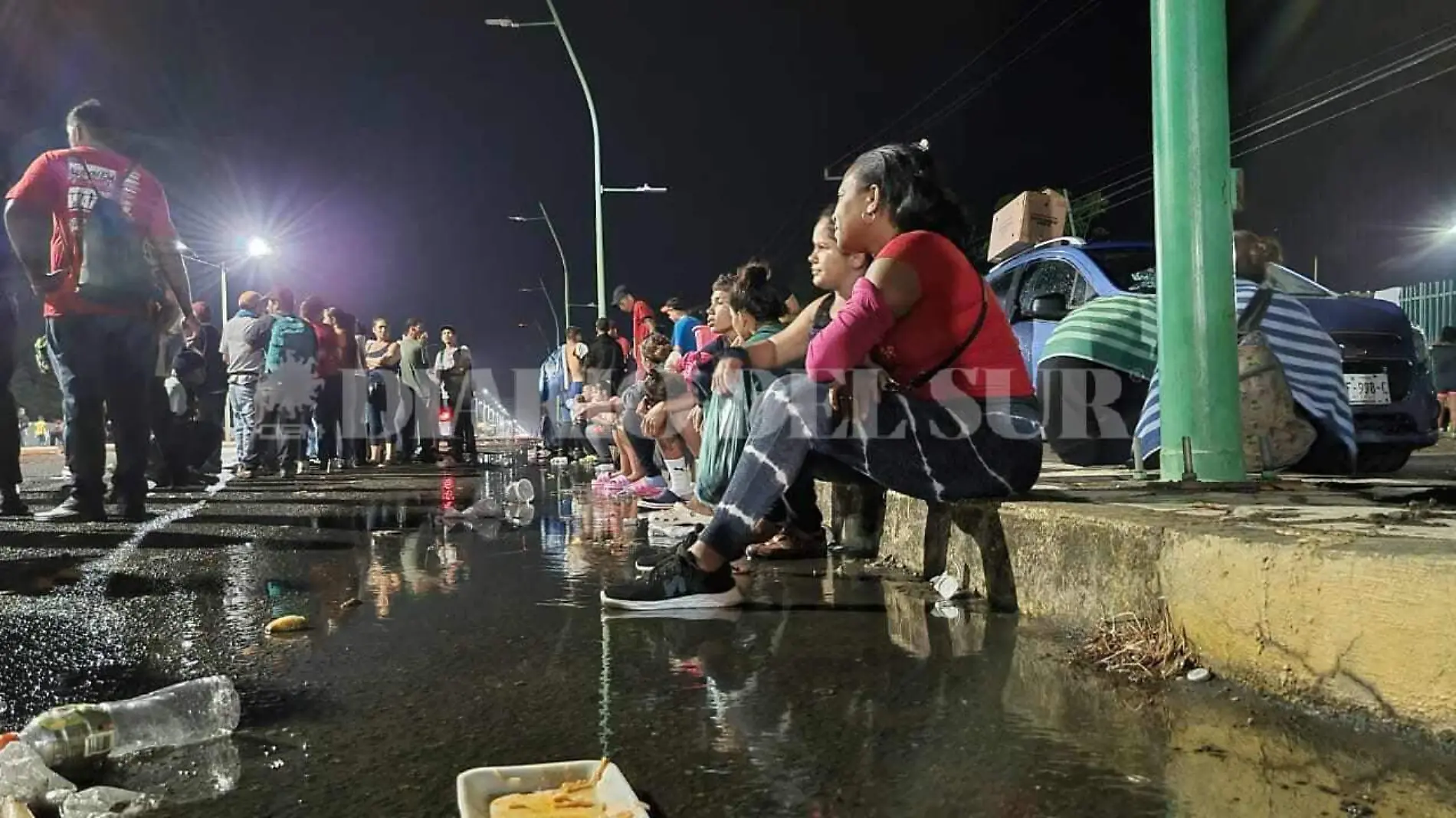 migrantes lluvia